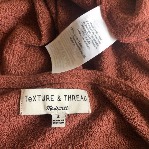 MADEWELL Texture & Thread Ruffle-Cuff Top - Picture 6 of 7